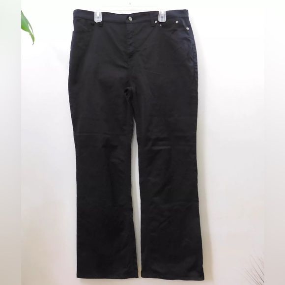 Harley Davidson Black Jeans Denim Boot Cut  Motorcycle Women  size 8 Length 31 - Picture 1 of 7